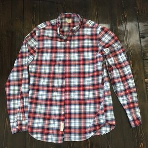 J Crew tailored fit flannel shirt
